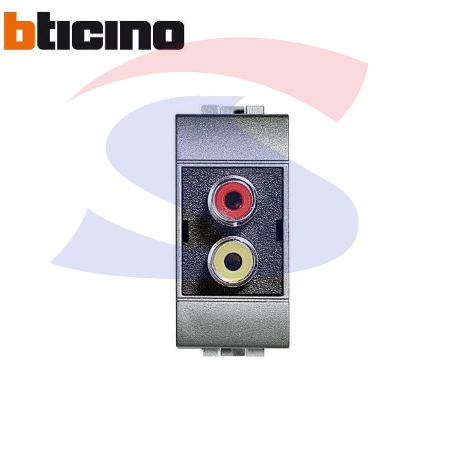 Doppio connettore audio video tipo RCA - BTICINO NT4269R