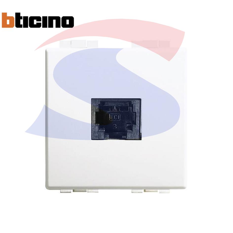 Presa Telefonica A T Bianca 2 Moduli – Schneider Unica: Connettore A Muro Per Impianti Telefonici. - 5