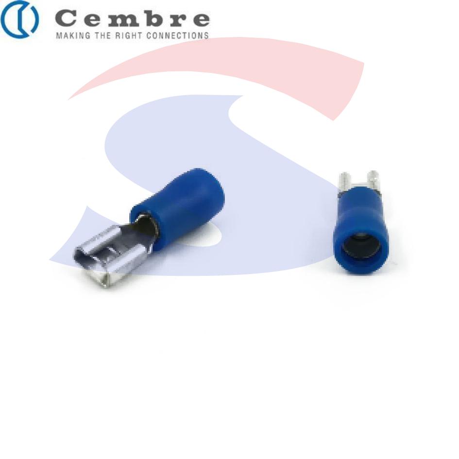 Faston femmina isolato Blu con lama di 6,5 x 7,8 mm - CEMBRE BF-F608