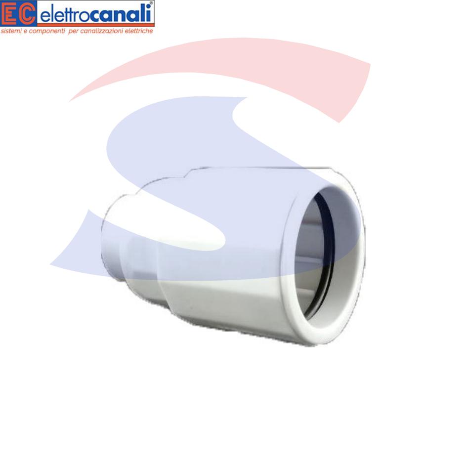 Raccordo Tubo-Guaina IP65 Ø 20-16 mm Grigio RAL7035 - ELETTROCANALI ECGS20
