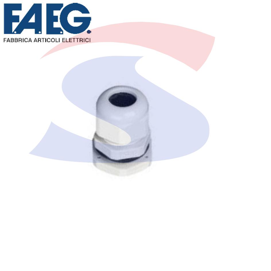 Pressacavo passo PG13,5 per cavo Ø 8,5 -11,5 mm Grigio - FAEG 17113