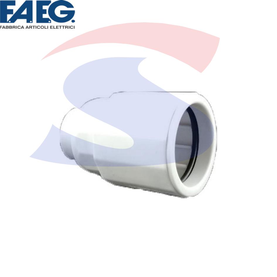 Raccordo Tubo-Guaina IP65 Ø 16-12 mm Grigio RAL7035 - FAEG 16416