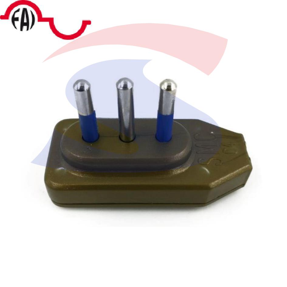 Spina mobile piatta FAI 2 Poli+T 10 A, Oro - FAI 8007/OR