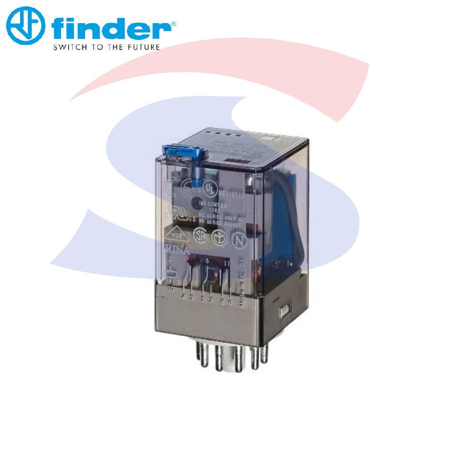 Relè serie 60 ad innesto su zoccolo 3 contatti, 10 A - FINDER 601390240040