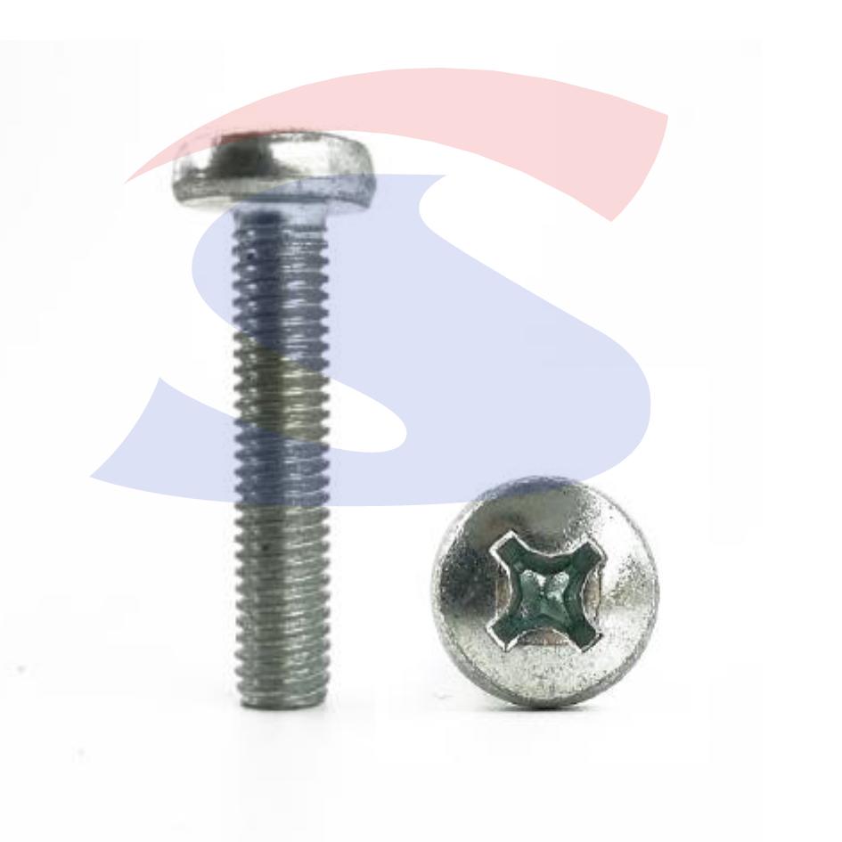 Vite TC con Calotta ed Impronta a Croce Zincata 5X50 mm - VITI VITCROMZN05L50