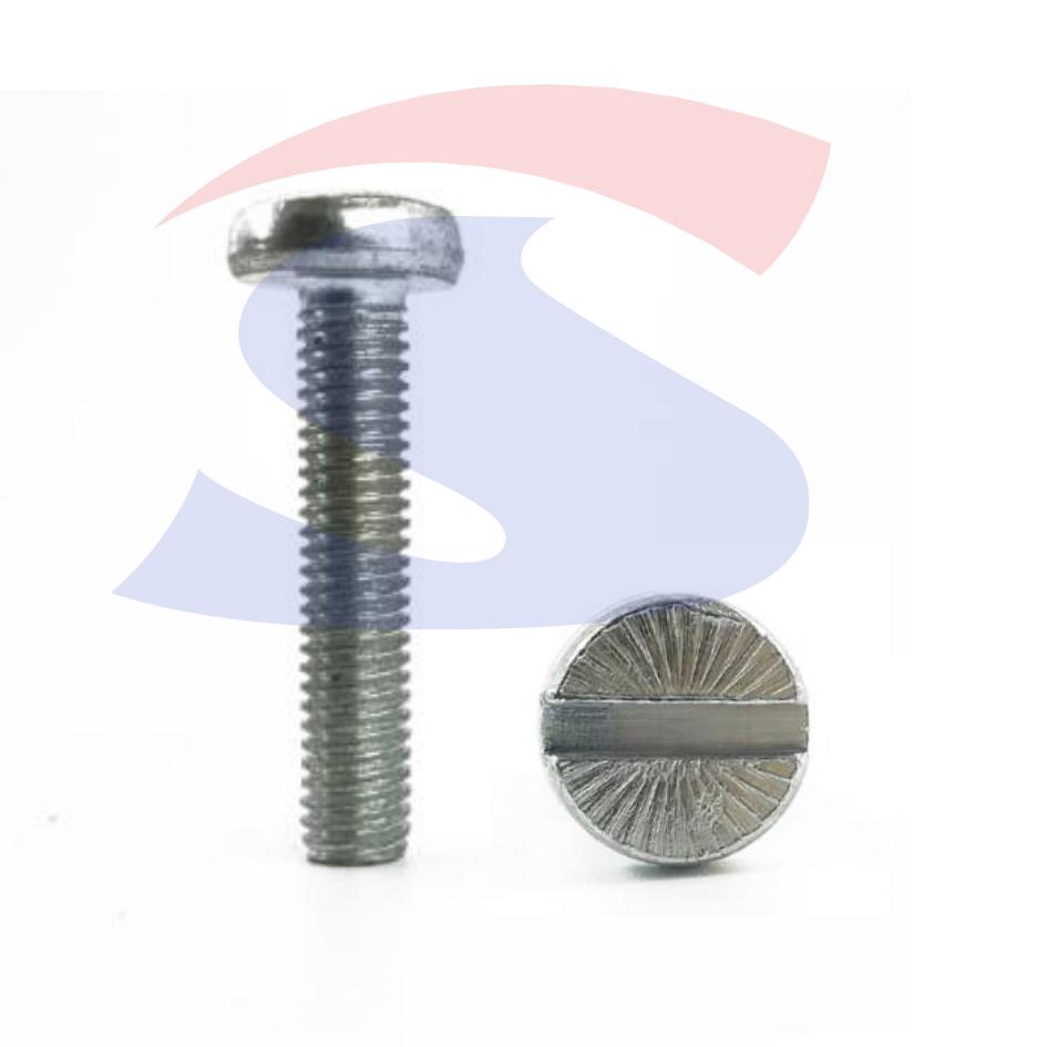 Vite TC con Calotta ed Impronta a Taglio Zincata 6X16 mm - VITI VITTAGZNM06L16