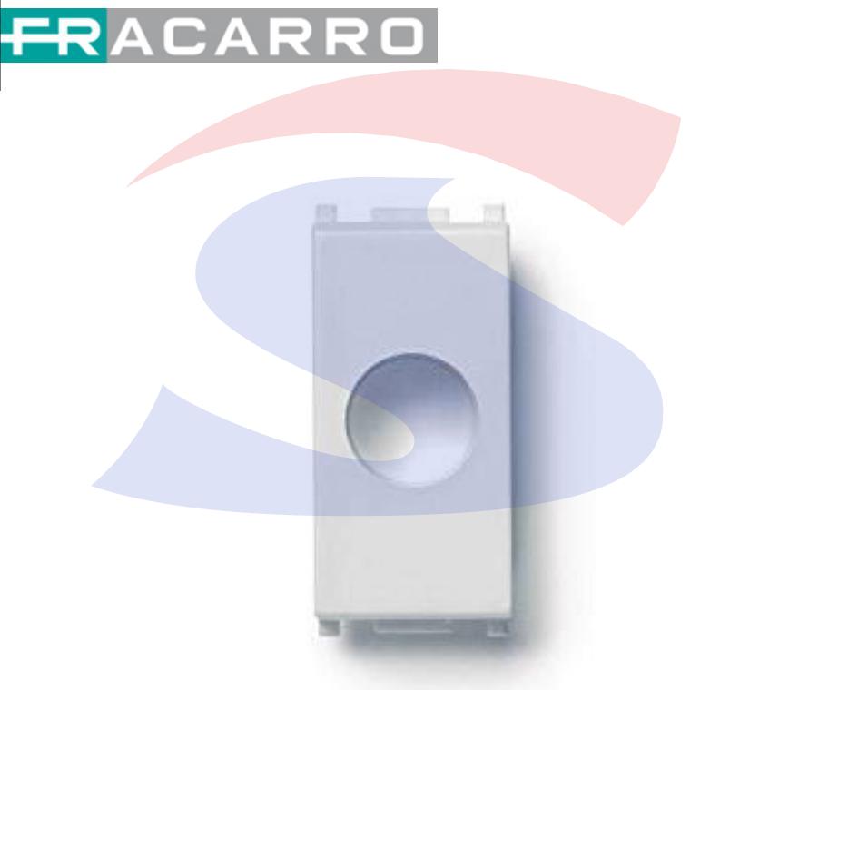 Adattatore 1 foro presa TV per serie Bticino Light, Ghiaccio - FRACARRO 280752