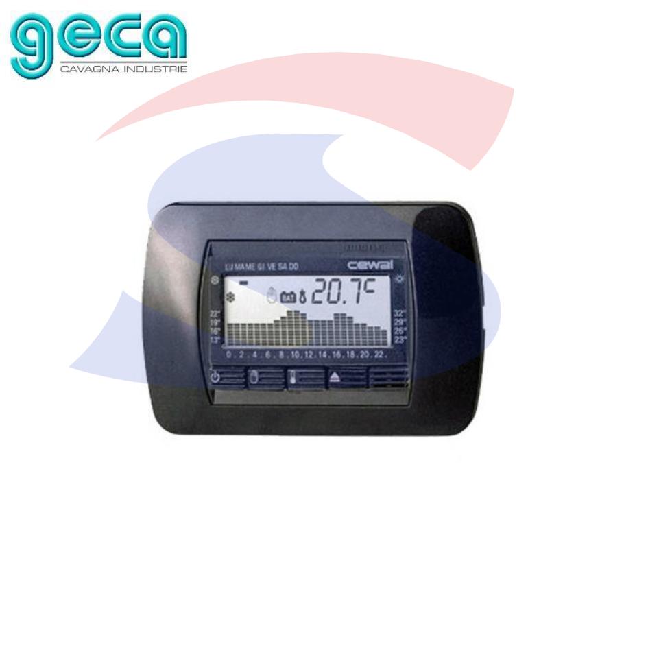 Cronotermostato da incasso, Antracite - GECA 33310445