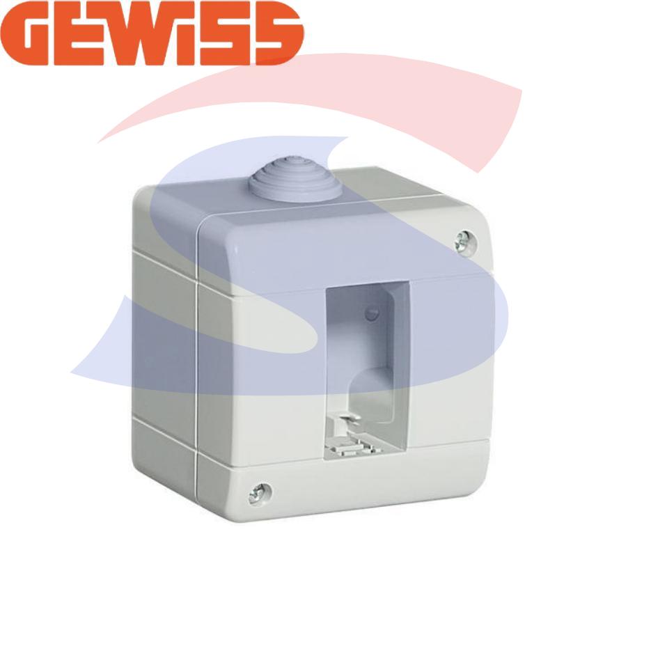 Cassetta portafrutti da esterno 66x82x55 mm 1 posto - GEWISS GW27001 -  Spagnuolo S.R.L.