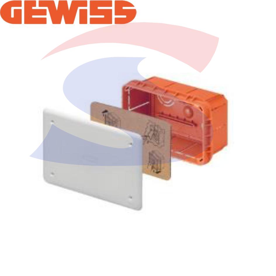 Cassetta di derivazione da incasso 196x152x75 2 moduli - GEWISS GW48006