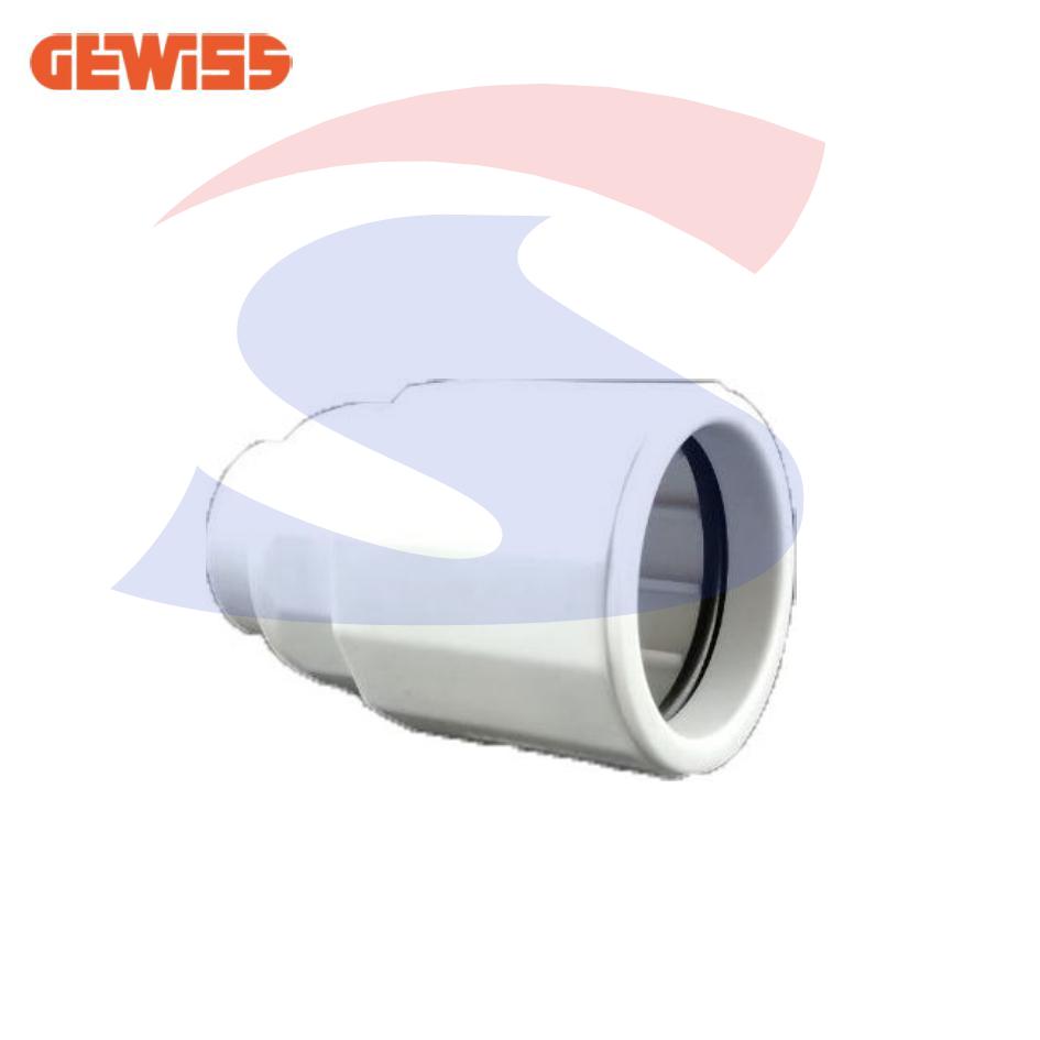 Raccordo Tubo-Guaina IP65 Ø 32-25 mm Grigio RAL7035 - GEWISS DX43332