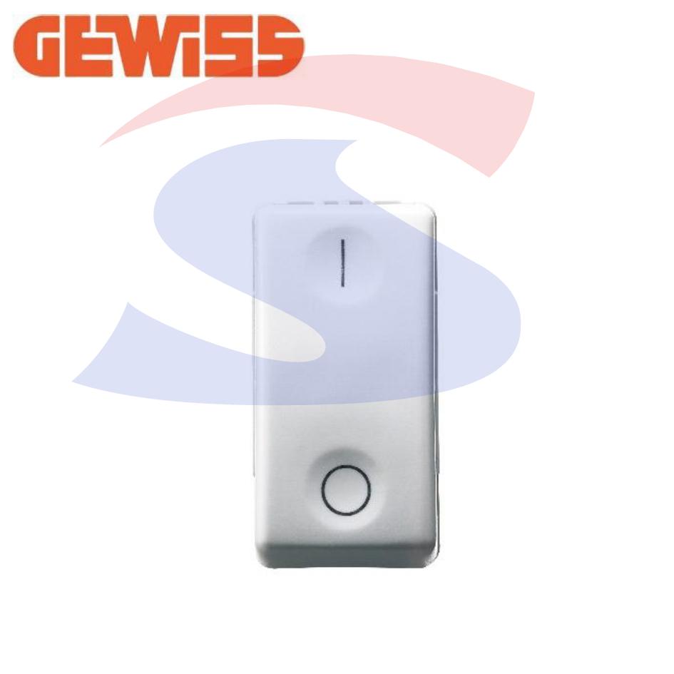 Interruttore serie "SYSTEM" 2P 16 A, 250 V Bianco - GEWISS GW20503
