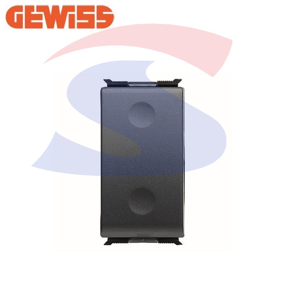 Deviatore serie "PLAYBUS" 16A 250V, Nero satinato - GEWISS GW30011