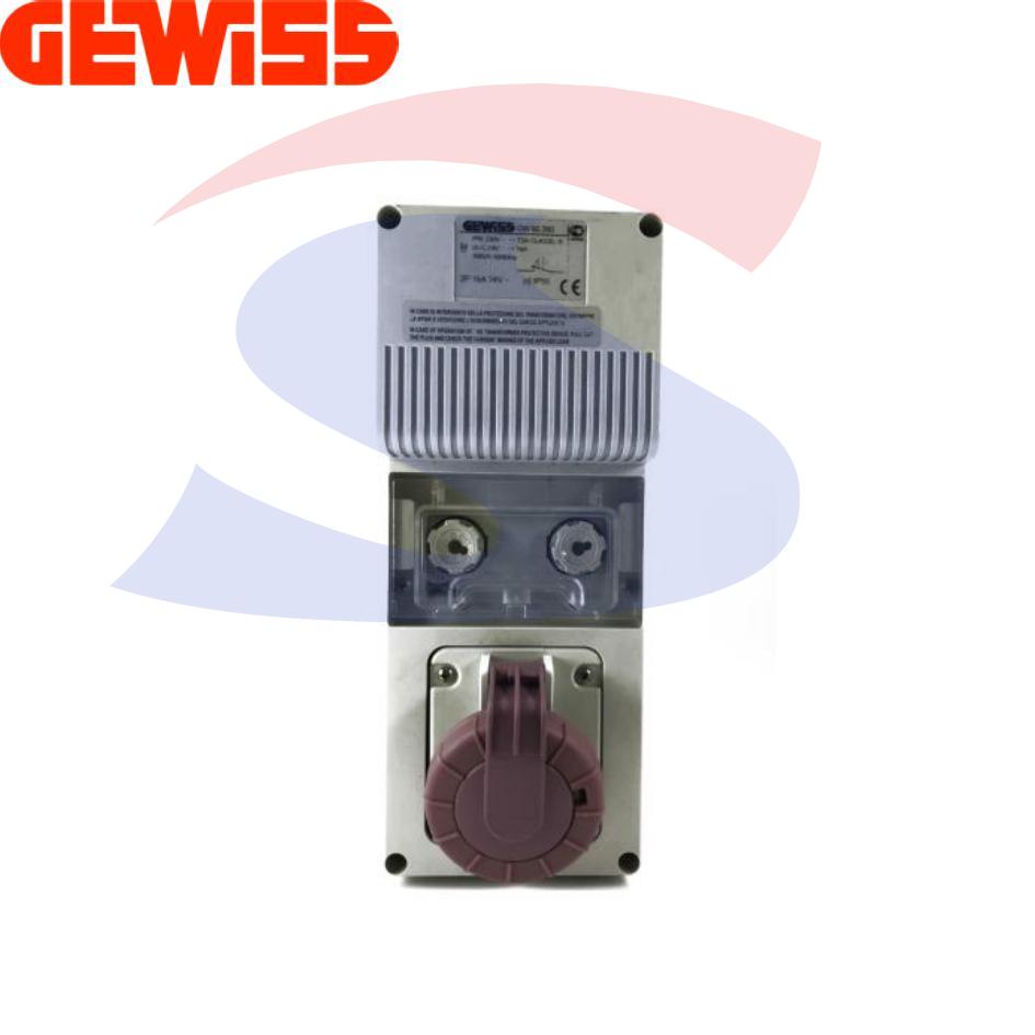 Presa interbloccata con portafusibili 2P da 16A 24 V - GEWISS GW66260