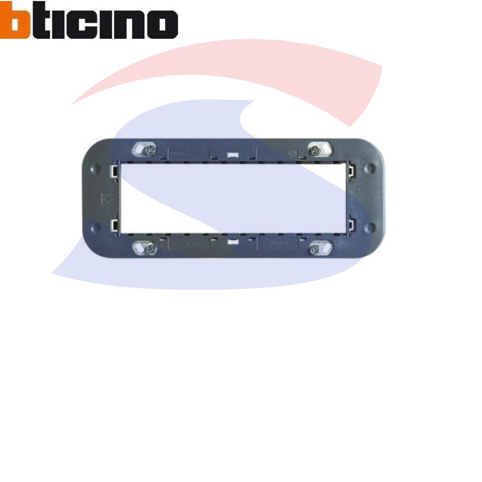 Supporto Bticino 6 moduli con viti serie "Axolute" - BTICINO H4706