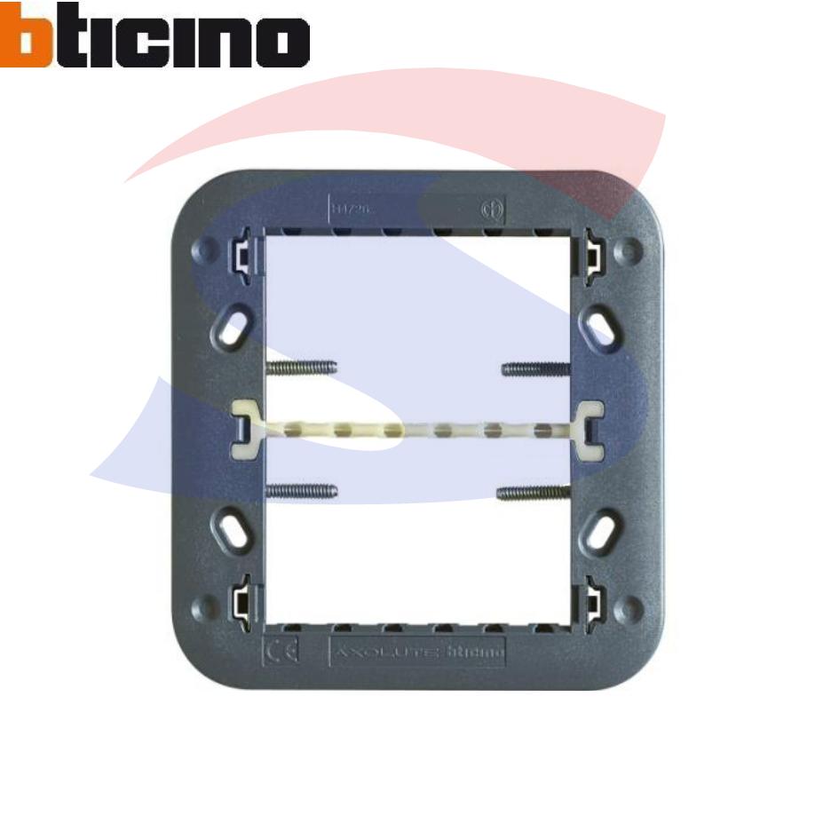 Supporto Bticino 3 + 3 moduli con viti serie "Axolute" - BTICINO H4726