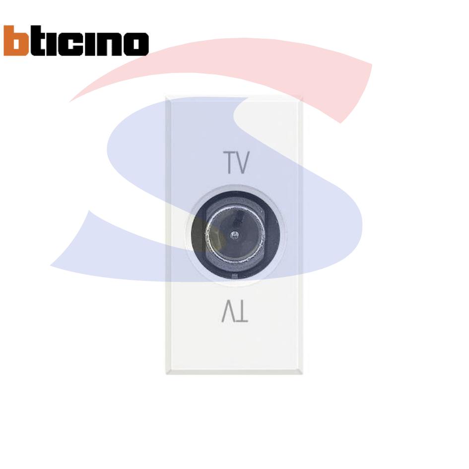 Presa tv di tipo derivata maschio serie "Axolute", Bianco - BTICINO HD4202D
