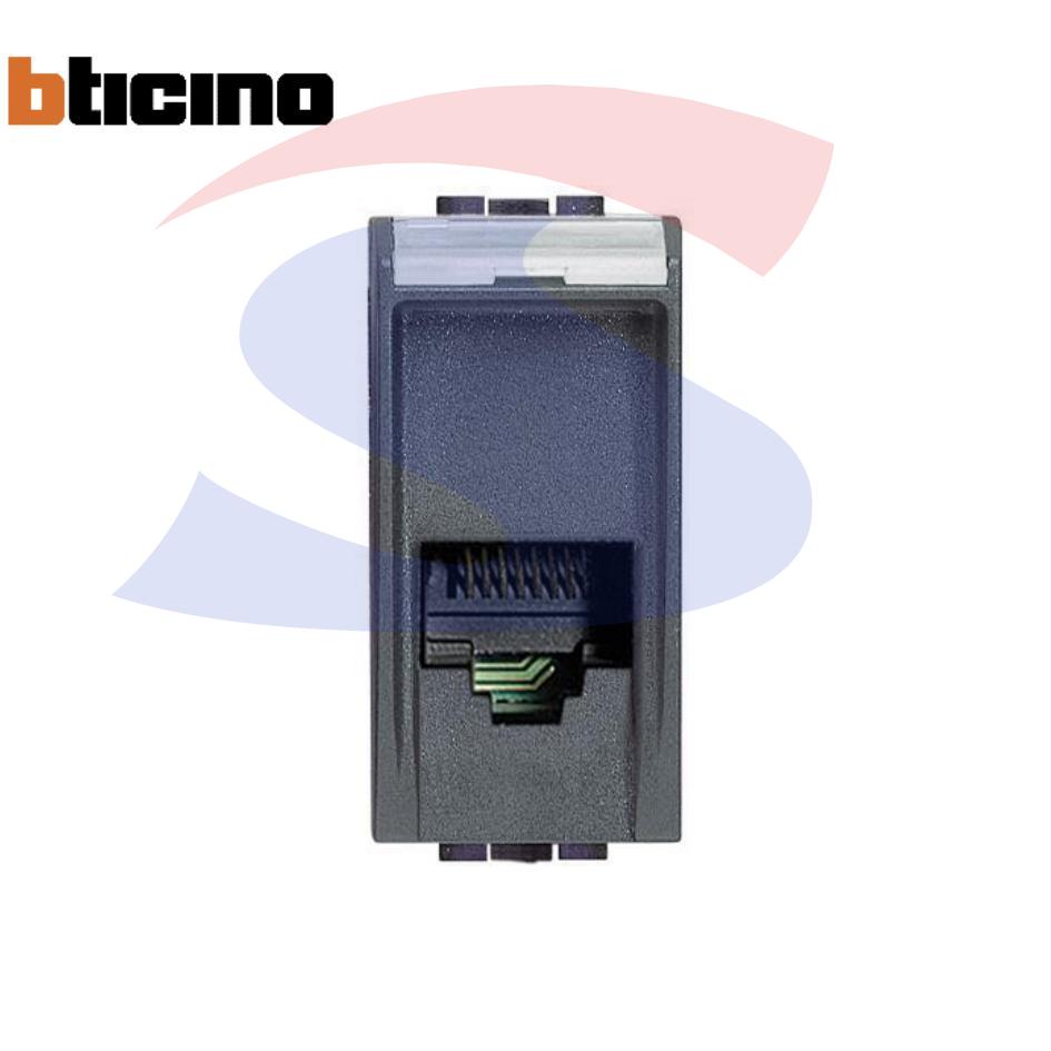 Presa telefonica Bticino RJ11 serie "LivingLight", Antracite - BTICINO L4258/11N