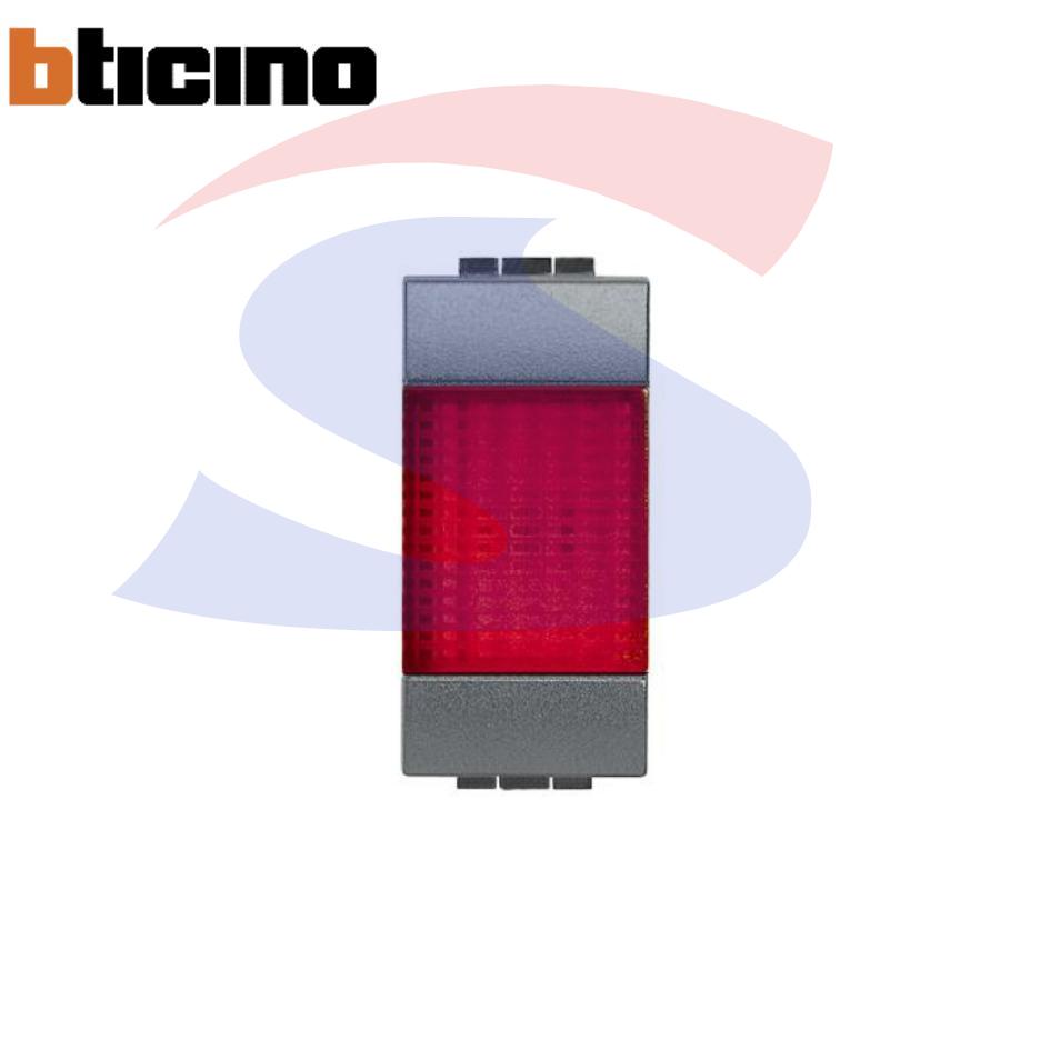 Portalampada con diffusore colore Rosso serie LivingLight - BTICINO L4371R
