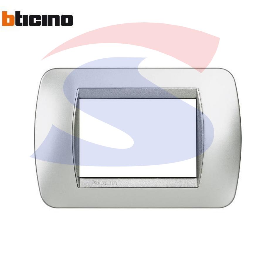 Placca 3 posti color Tech serie LivingInternational - BTICINO L4803TE