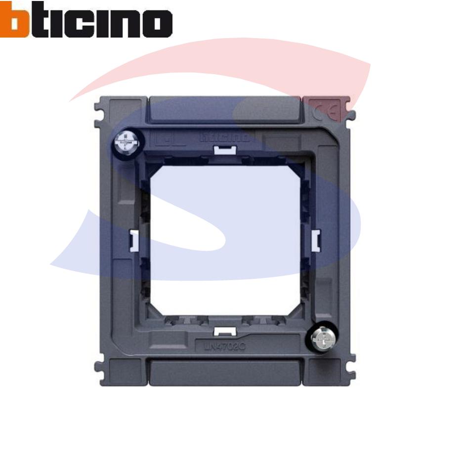 Supporto Bticino 2 moduli con viti serie "Living Light" - BTICINO LN4702C