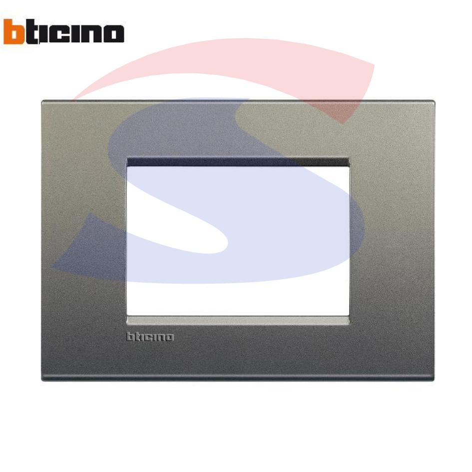 Placca 3 posti colore Avenue serie Livinglight - BTICINO LNA4803AE