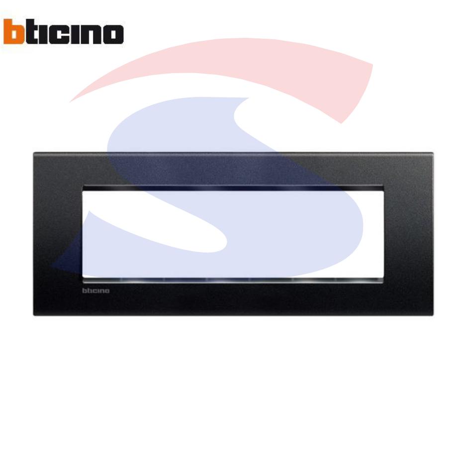 Placca 7 posti colore Antracite serie Livinglight - BTICINO LNA4807AR