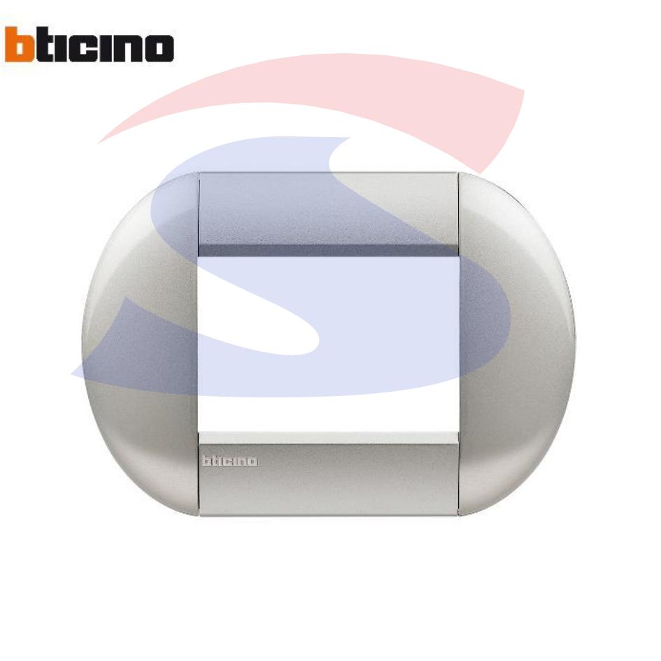 Placca 3 posti colore Tech serie Livinglight - BTICINO LNB4803TE