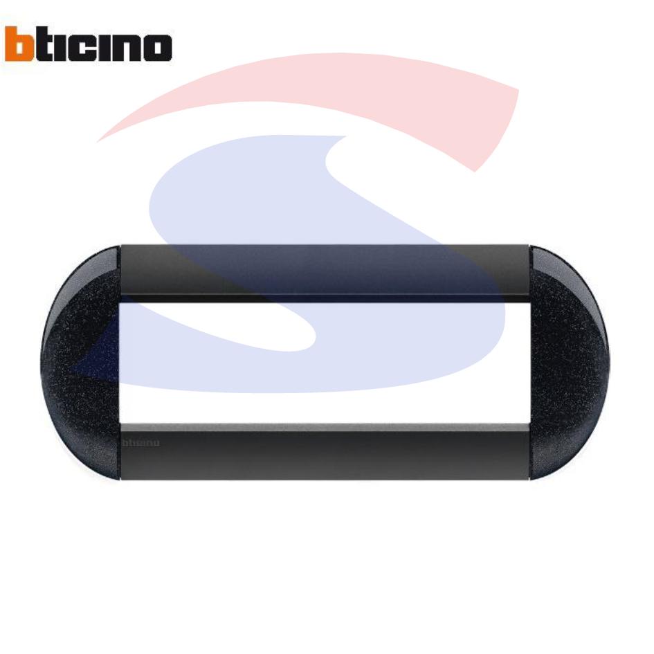 Placca 7 posti colore Antracite serie Livinglight - BTICINO LNB4807AR