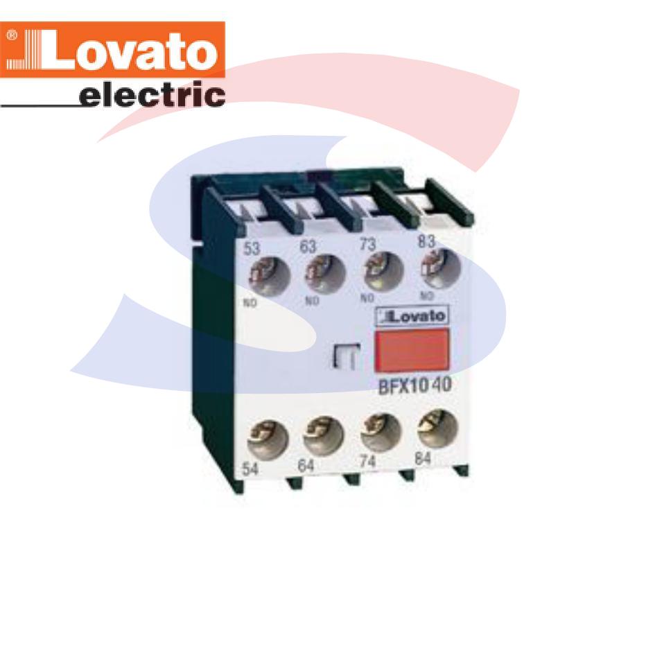 Blocco contatti ausiliari 2 NO +2 NC per contattori serie BF - LOVATO BFX1022