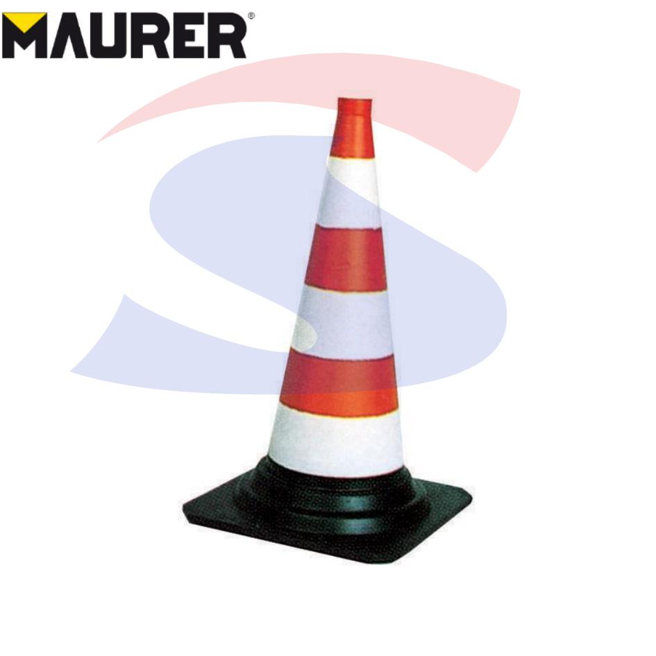 Cono spartitraffico in LTPE alto 50 cm e base quadrata - MAU 53293