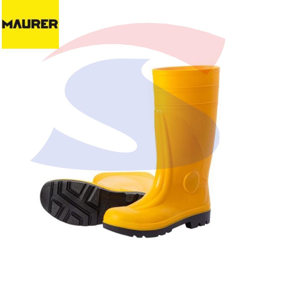 Stivali di sicurezza in PVC a ginocchio Numero 44, Giallo - MAU 53247