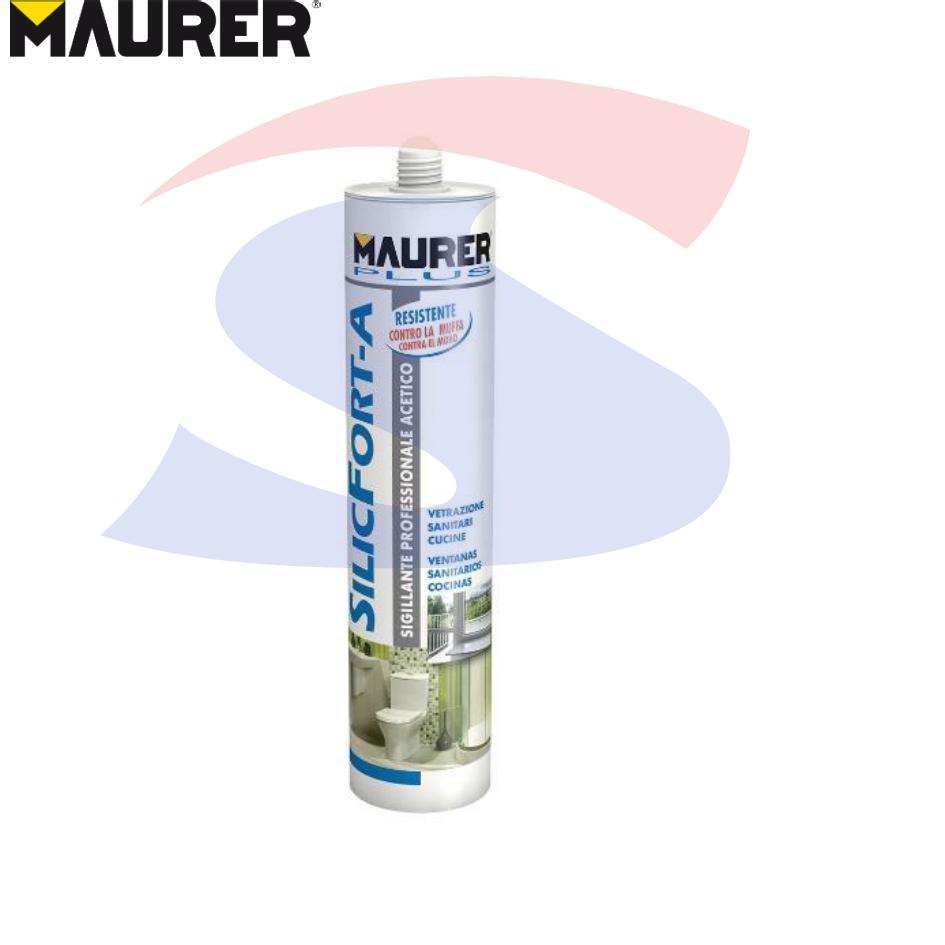 Silicone Acetico universale Silicfort Maurer Trasparente - MAU 87152