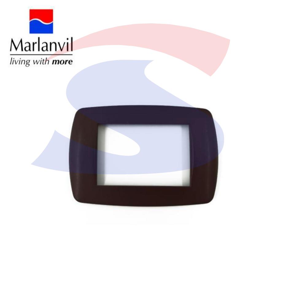 Placca rettangolare 3 posti di colore Bordeaux - MARLANVIL 7843.T.BX