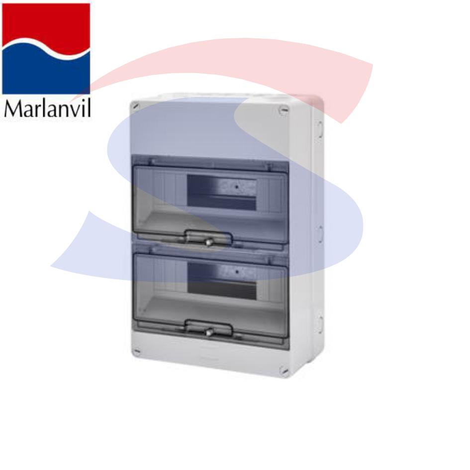 Centralino modulare da esterno 375X250x140 mm 12/24 moduli - MARLANVIL 920.24