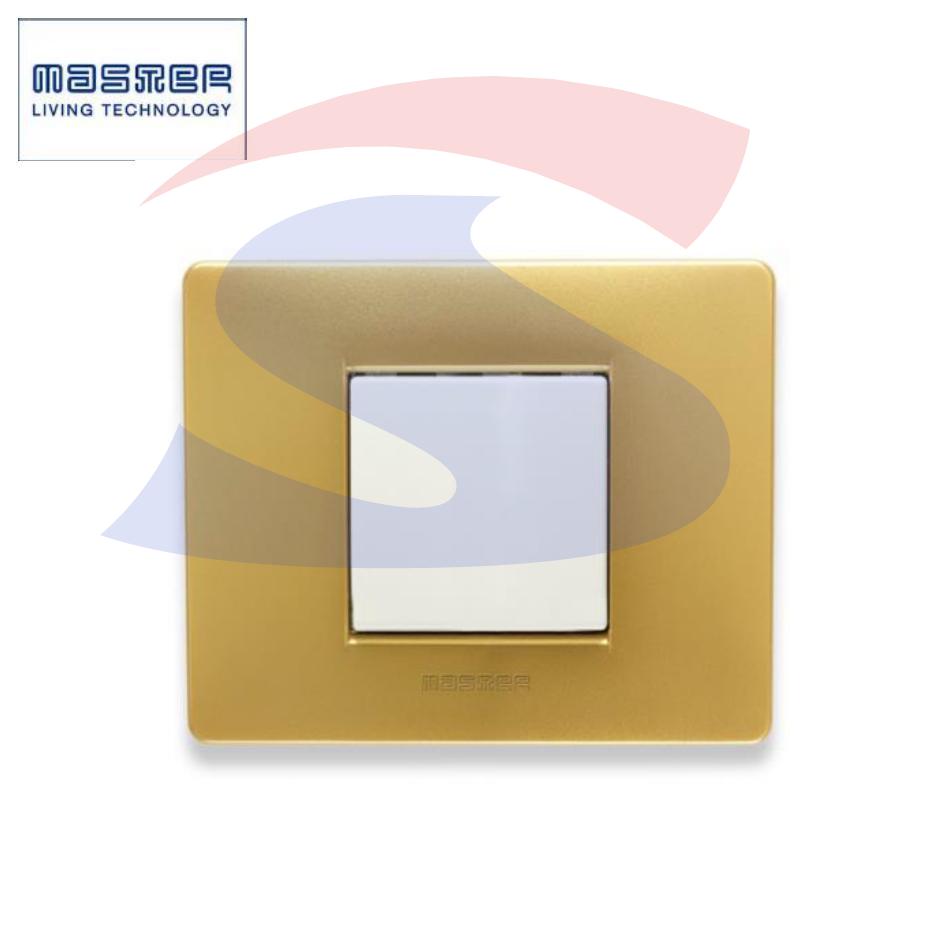 Placca rettangolare 2 posti colore Star Dust serie Mix - MASTER 21MX322