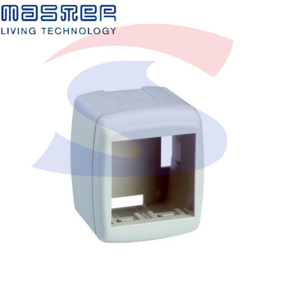 Cassetta portafrutti da esterno 55x60x50 mm 2 posti - MASTER 00472-B