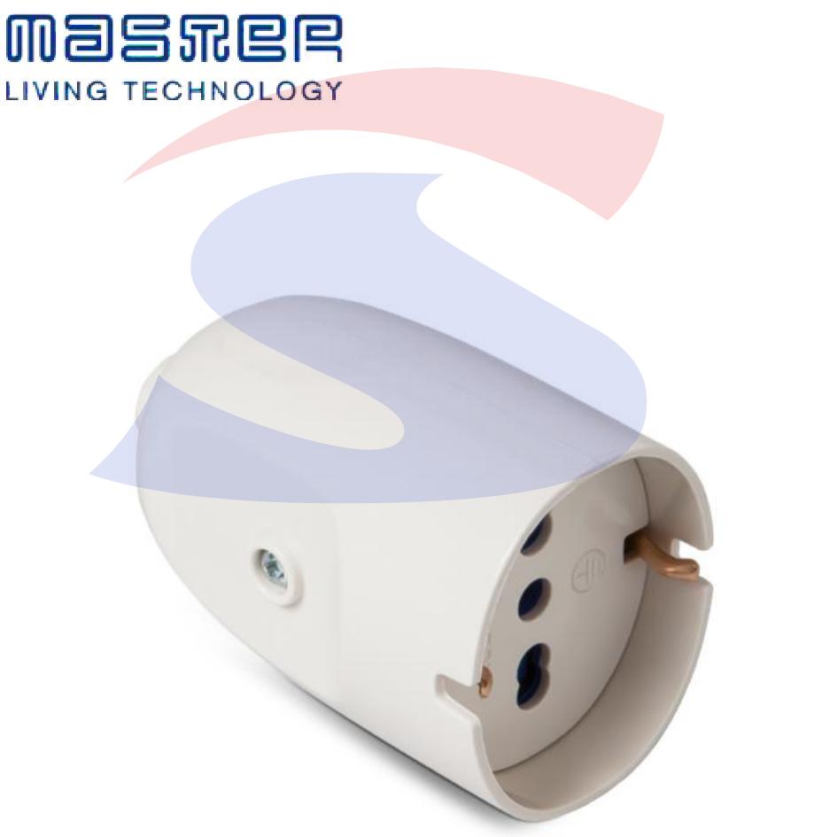 Presa P40 universale 2 Poli + T da 16A, Bianco - MASTER 05541