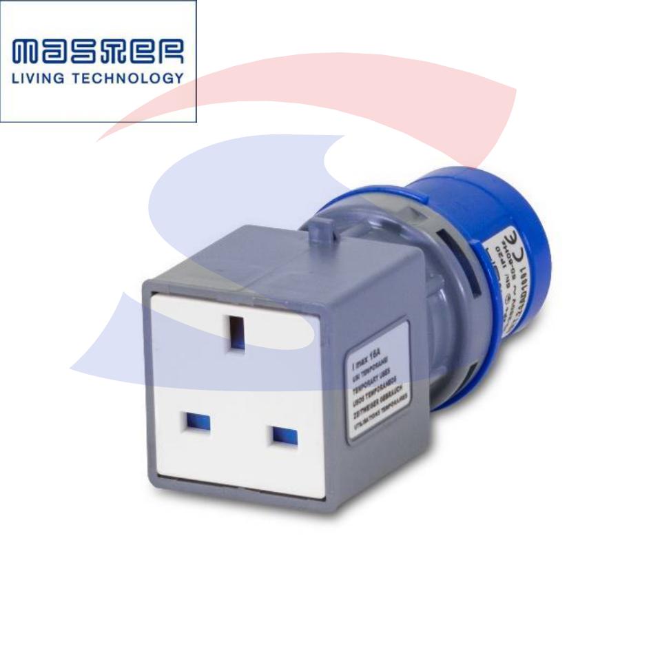 Adattatore industriale Spina CEE 2P+T e presa Inglese 2P+T - MASTER 24AD1001