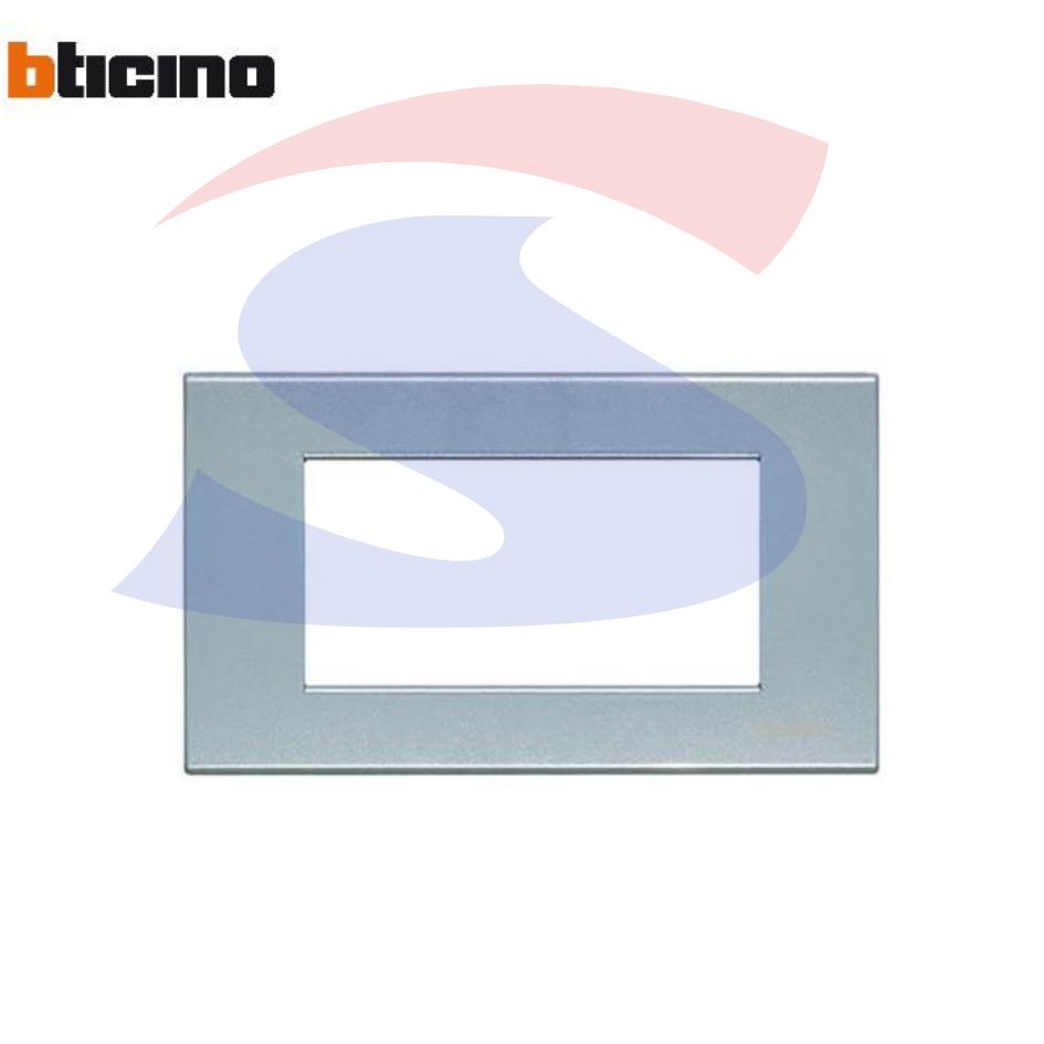Placca 3 posti colore Azzurro serie Livinglight - BTICINO N4803AN