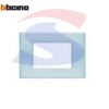 Placca 3 posti colore Blu opalino serie Livinglight - BTICINO N4803BP
