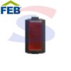 Portalampada con diffusore colore Rosso serie Laser - NUOVA FEB 2027R/N