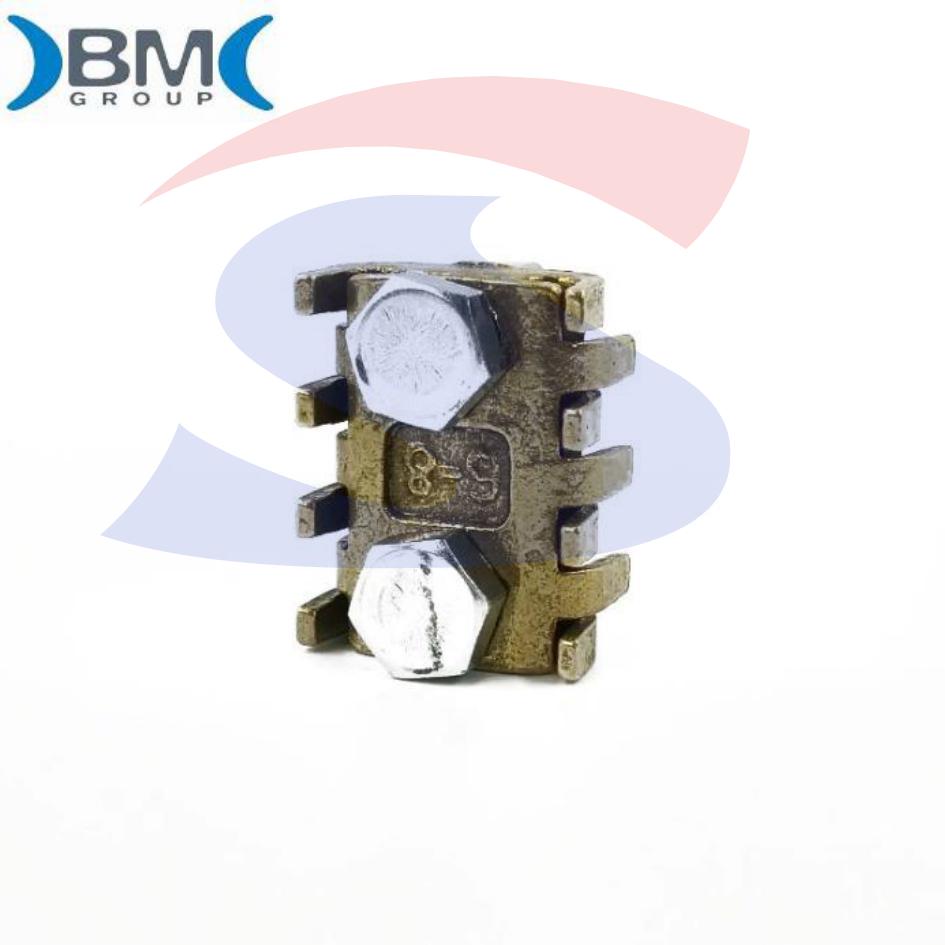 Morsetto universale a pettine a 2 bulloni per cavi Ø 6-8 mm - BMM 5262