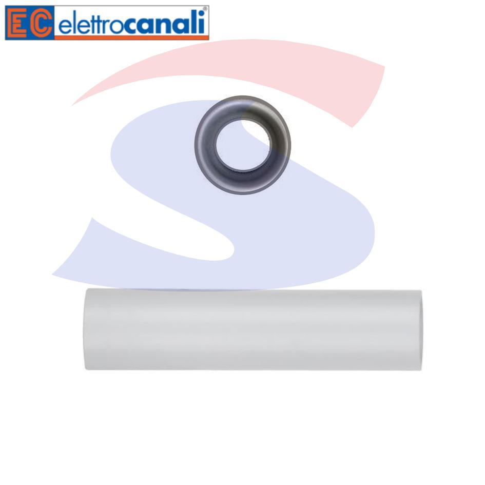 Manicotto RK IP40 Ø 20mm in tecnopolimero Grigio RAL7035 - ELETTROCANALI ECGSU20