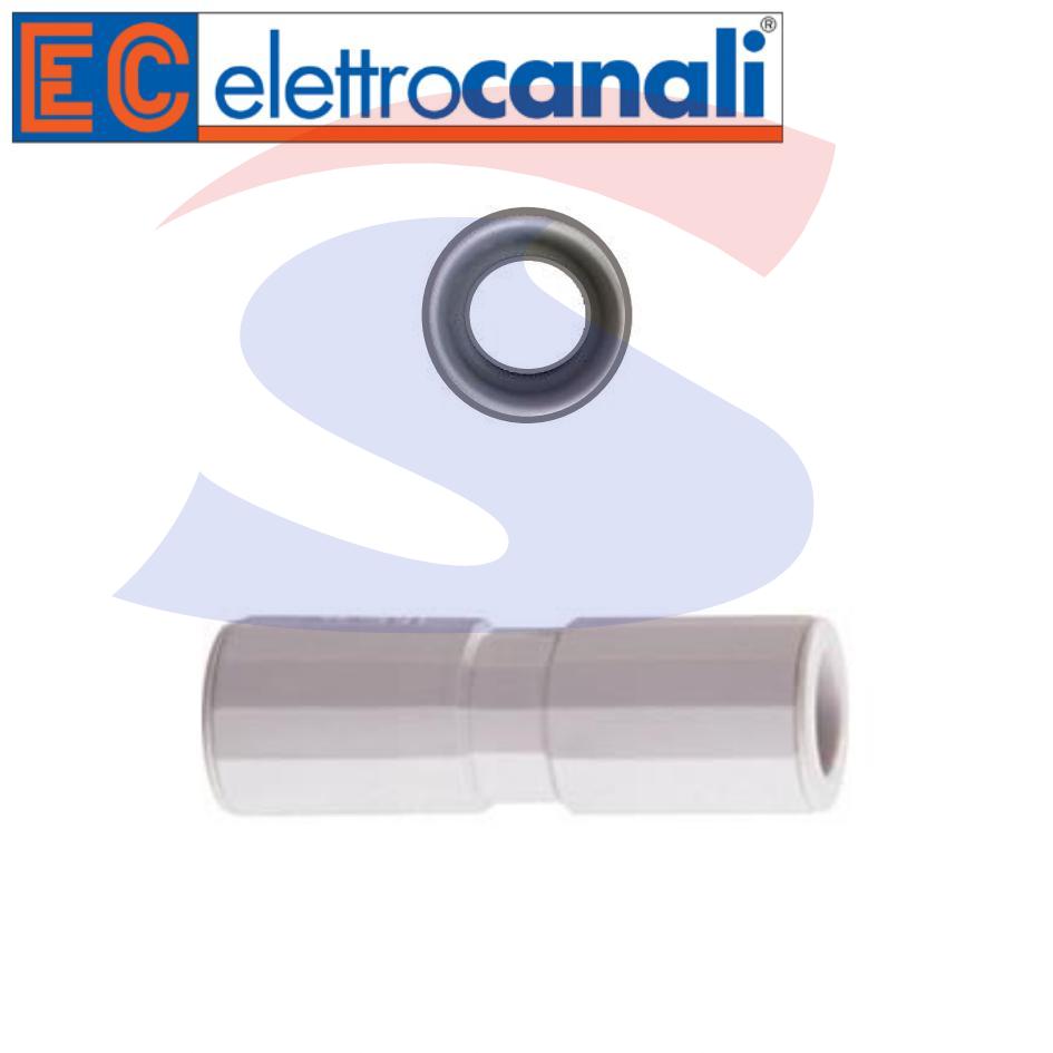 Manicotto IP65 Ø 20 mm in tecnopolimero Grigio RAL7035 - ELETTROCANALI ECMS20