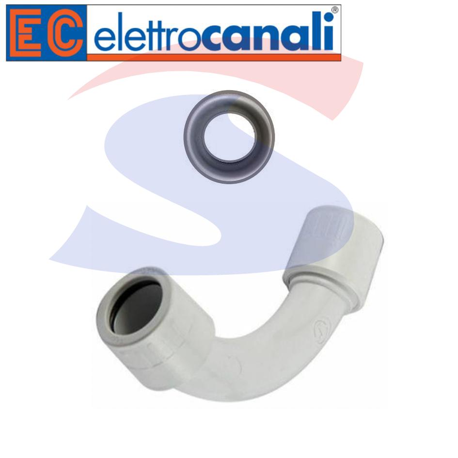 Curva a raggio stretto RK IP65 Ø 16MM Grigio RAL7035 - ELETTROCANALI ECCS16