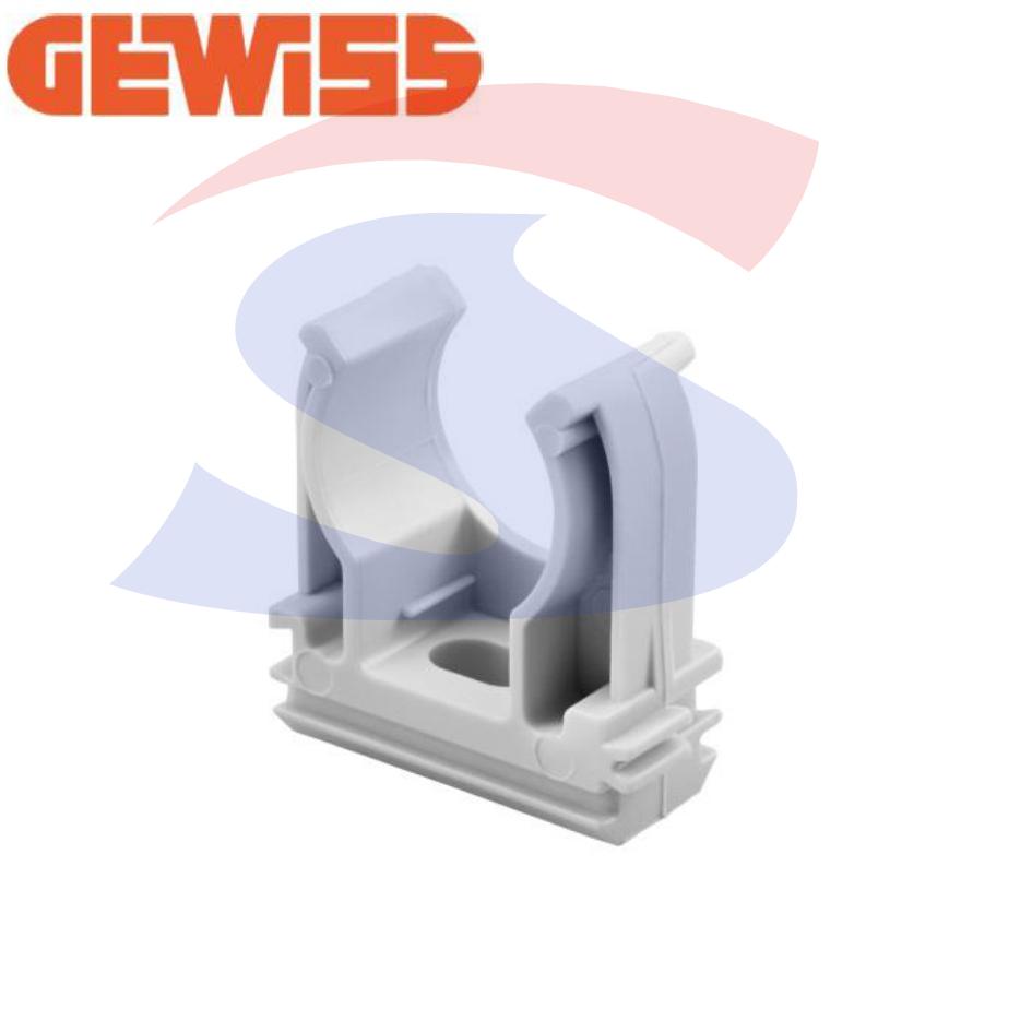 Supporto a scatto in polimero per tubo Ø 16 mm Grigio - GEWISS GW50601