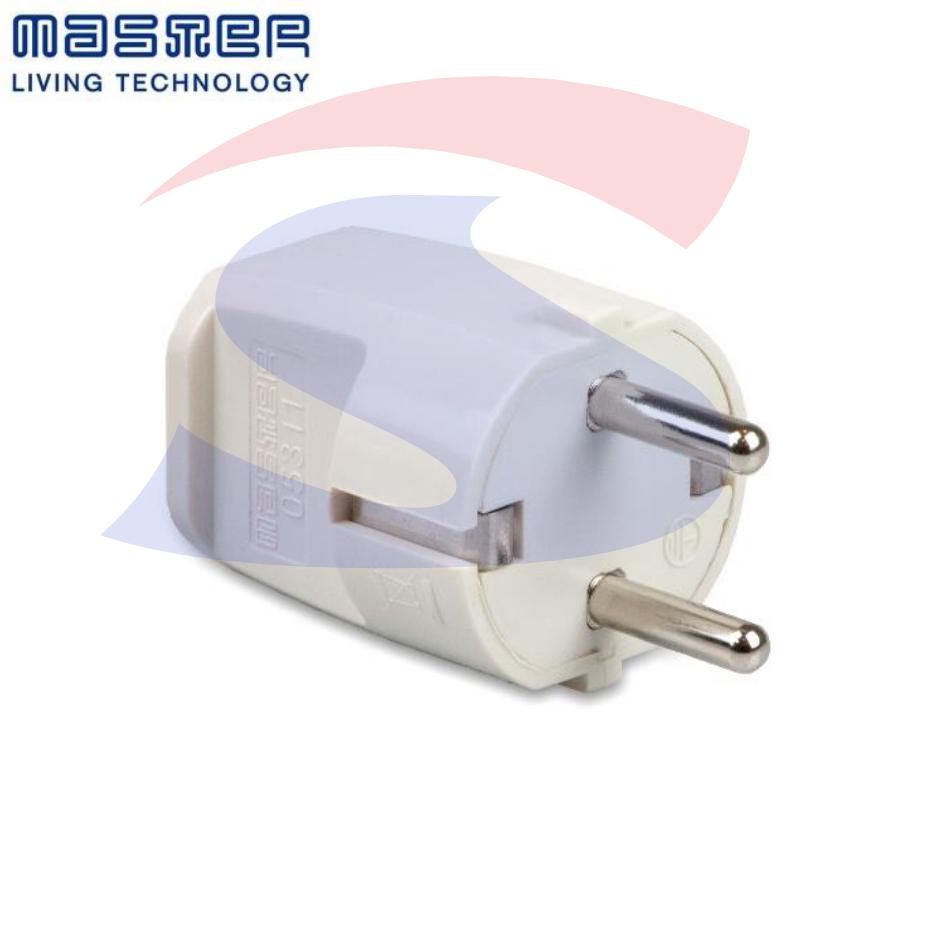 Spina Schuko 2 poli + T S30 da 16 A, Bianca - MASTER 05311