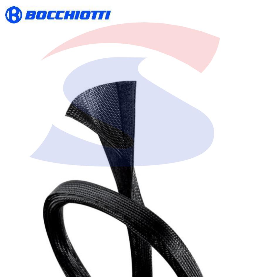 Guaina strip strap raccoglicavi Ø max 22 mm Nera - BOCCHIOTTI B02099