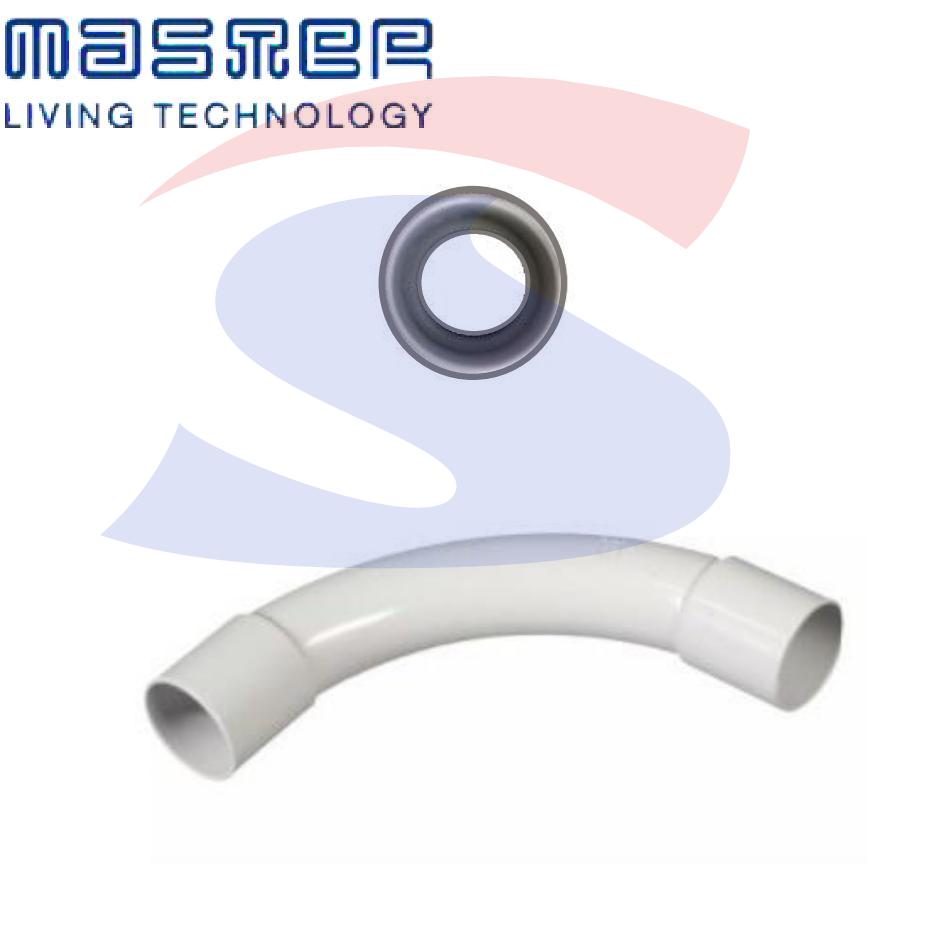Curva a raggio stretto RK IP40 Ø 20 mm Grigio RAL7035 - MASTER CTT1020